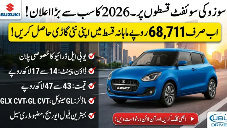 Suzuki Swift Installment Plan 2026 - Get New Swift in Rs. 68,711 per Month